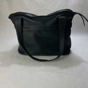 Charles Et Charlus Leather Shoulder Bag Purse Black Large Soft Leather